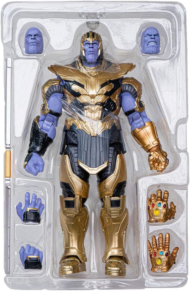 S.H. Figuarts Avengers Thanos (Avengers Endgame), Approx. 195 mm, PVC & ABS Painted Action Figure