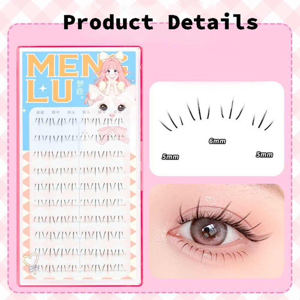 Korean Natural Lower Eyelashes 3DM Ink False Eyelashes Women Cat Claw False Eyelashes Simulation Eyelashes Extension Makeup Tool