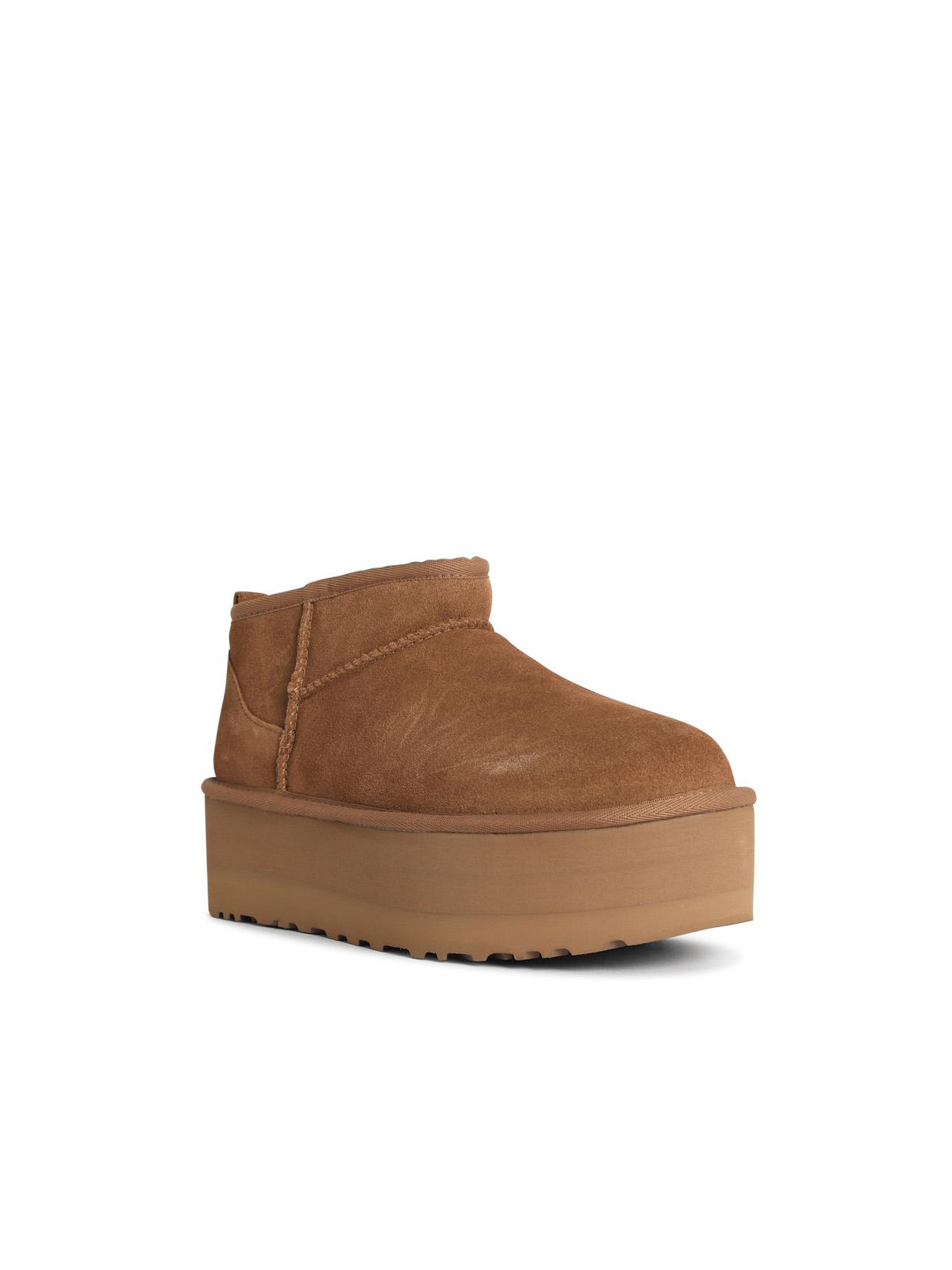 Ugg Ugg 'Classic Ultra Mini Platform' Chestnut Suede Boots - Image 3