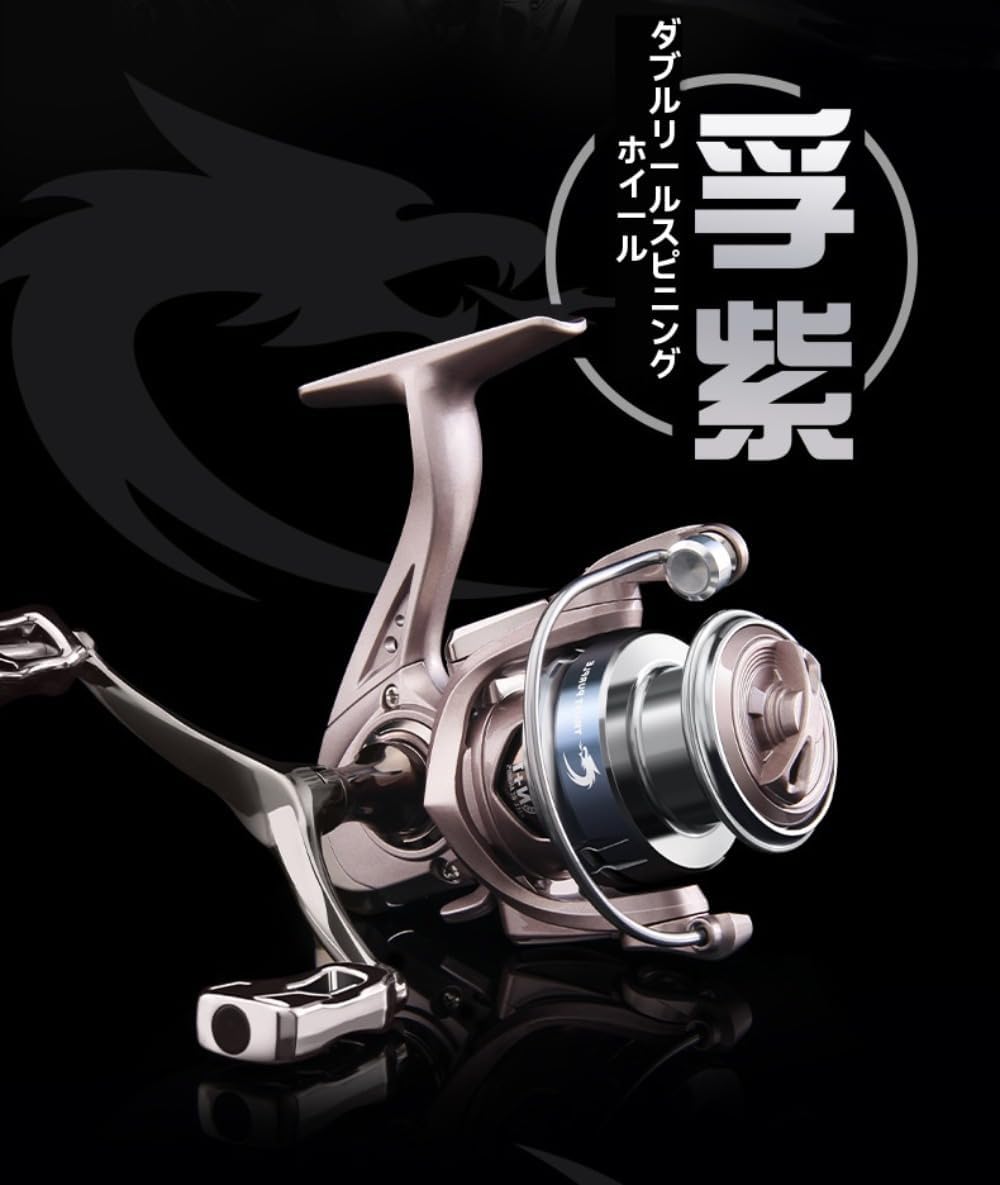 Sailozai釣りリール1500 S/2500 S/3000ダブルハンドル回転リール路亜、紡績車輪、ダブルロッカリール遠投マイクロフィッシュホイールSW