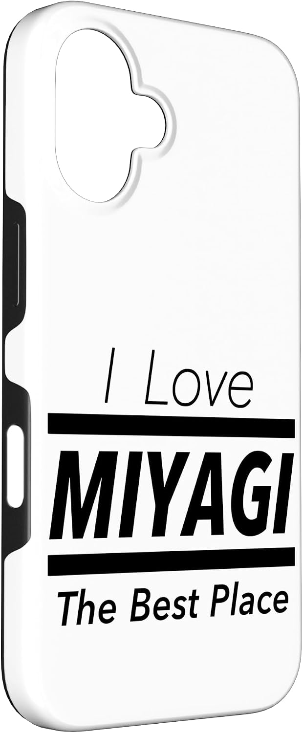 アイラブ・MIYAGI 宮城（I Love）JIMO-T【47都道府県】ジモティ プレゼント お土産 かっこいい 面白い スマホケース iPhone 16 用