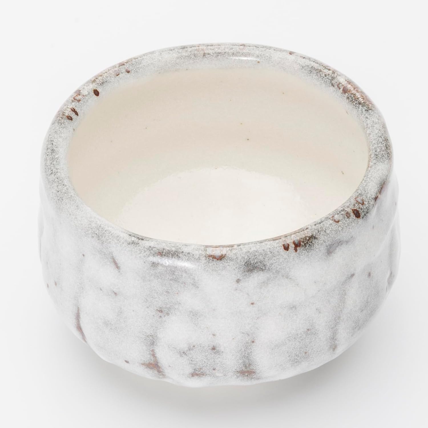 Mino Ware 505-05 Matcha Bowl, Matcha Rice Bowl, Tea Ceremony, Diameter Approx. 4.7 inches (12 cm), Tataki Matsushino White, Made in Japan