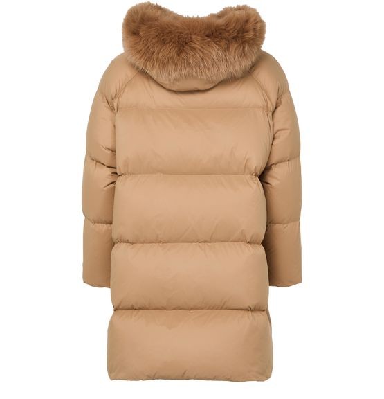 YVES SALOMON Puffer jacket with a fox fur hood - Image 3