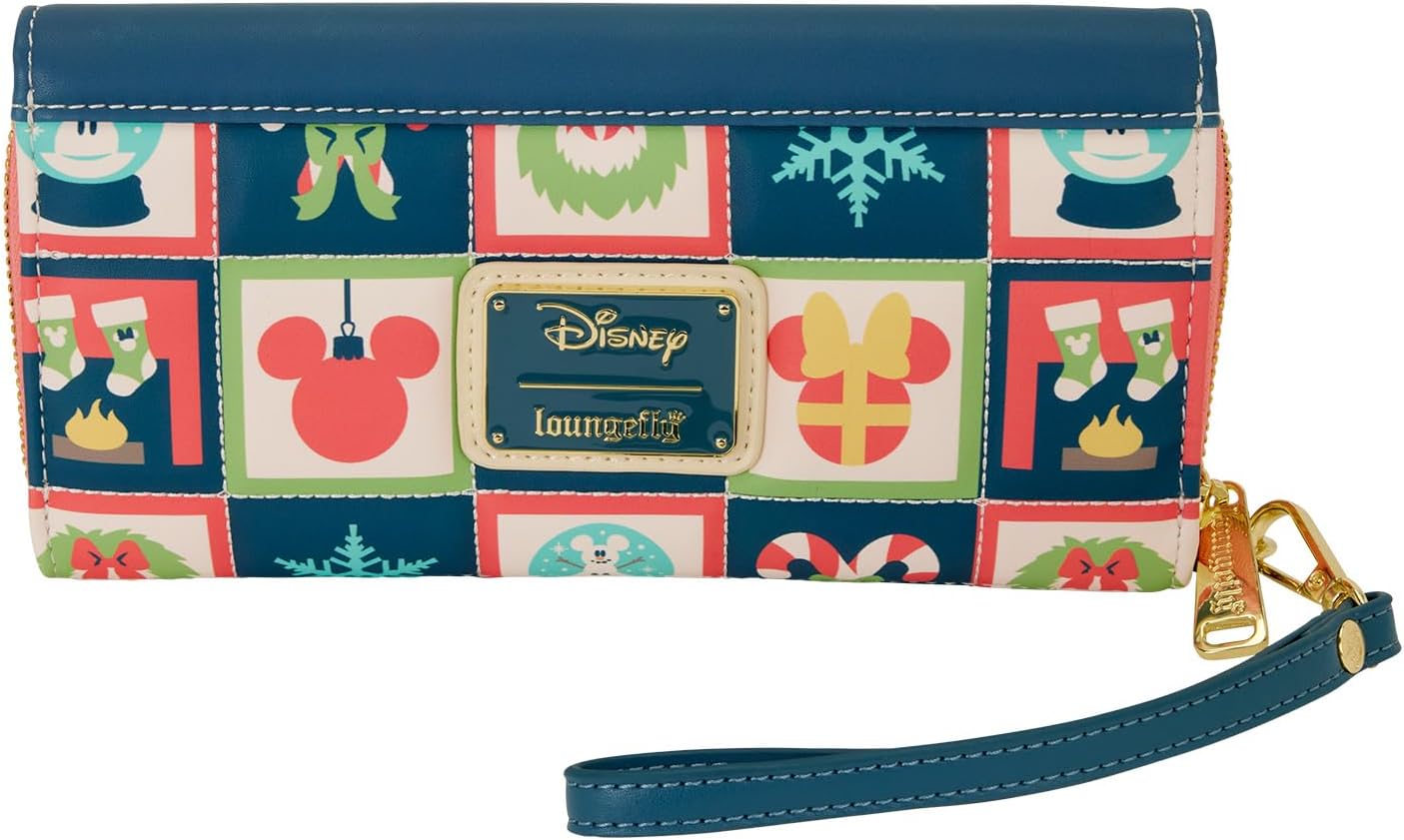 Loungefly Disney Mickey y Minnie Vacaciones Cartera con solapa