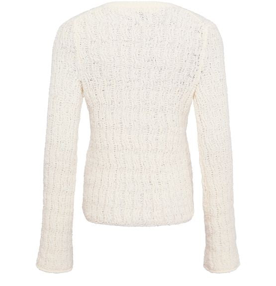 LOULOU STUDIO Komo v-neck cotton sweater - Image 3