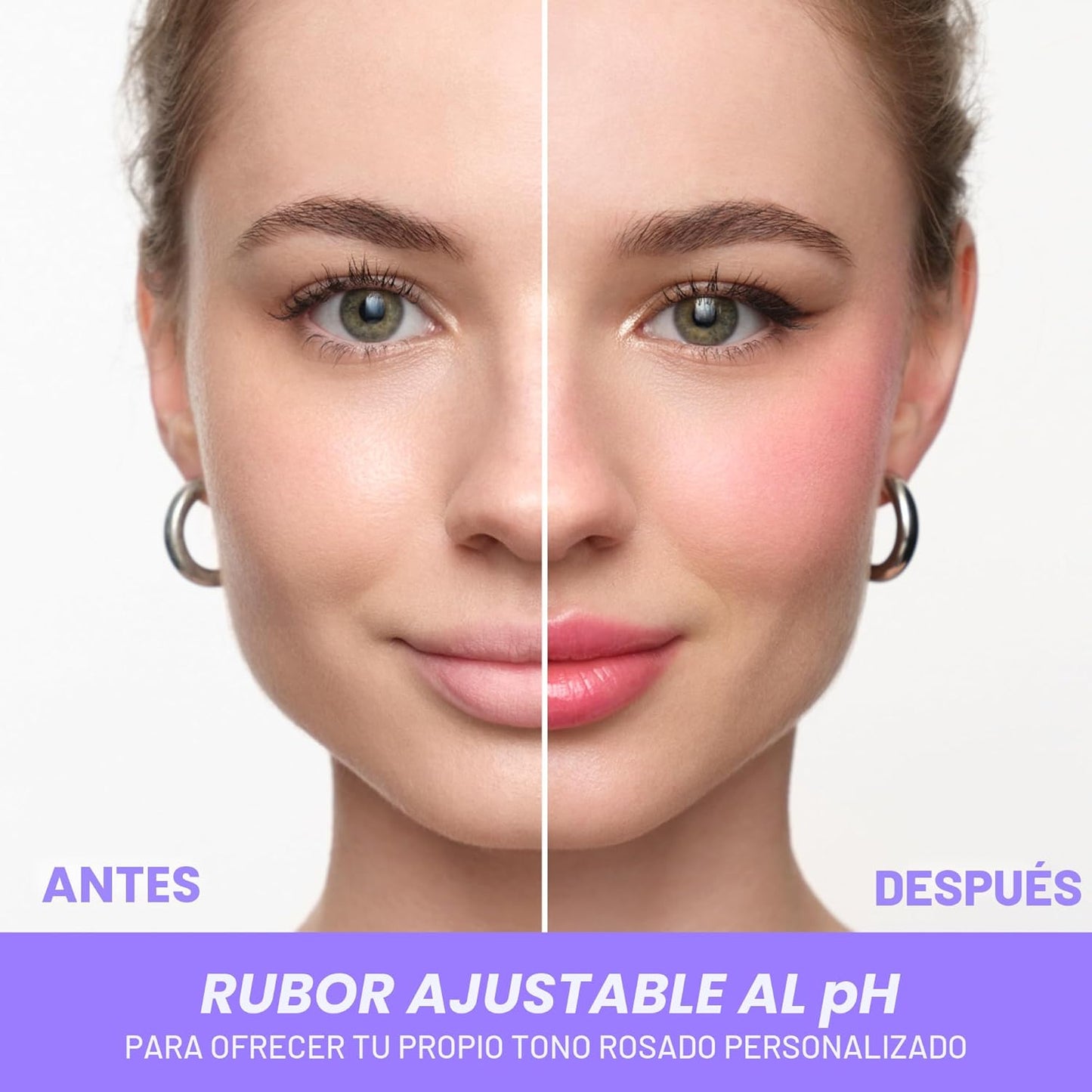 Wonderskin Colorete en barra pH-Activado - pHlush Barra multiusos, tinte cremoso para mejillas y labios, maquillaje nutritivo refrescante que ajusta el color