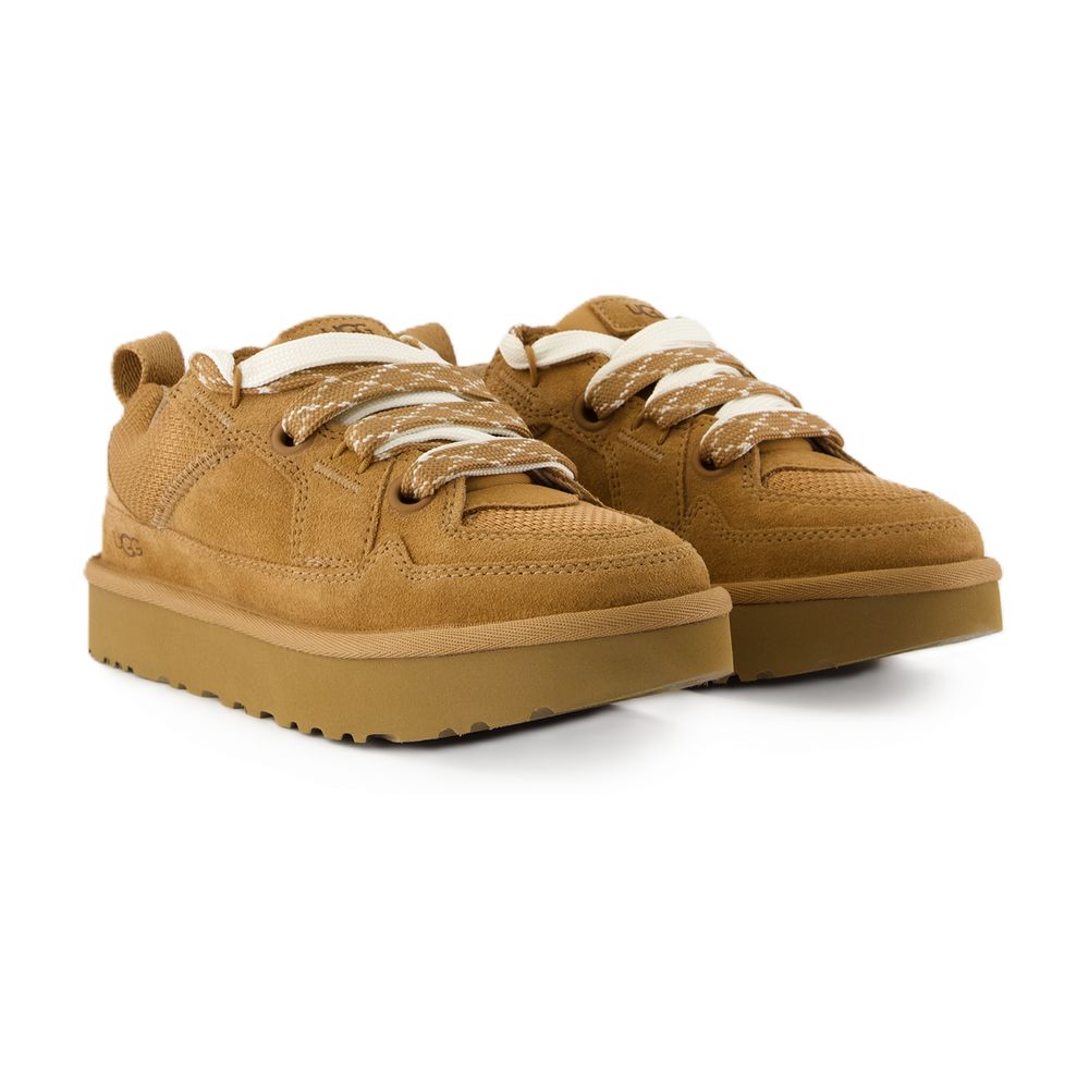 Ugg W Lo Lowmelスニーカーugg革茶色 - Image 3