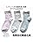 Women's Socks, Antibacterial, Deodorizing, Anti-Slip, Thin, Made in Japan, Loose, 8.7 - 9.4 inches (22 - 24 cm), Set of 3 Pairs