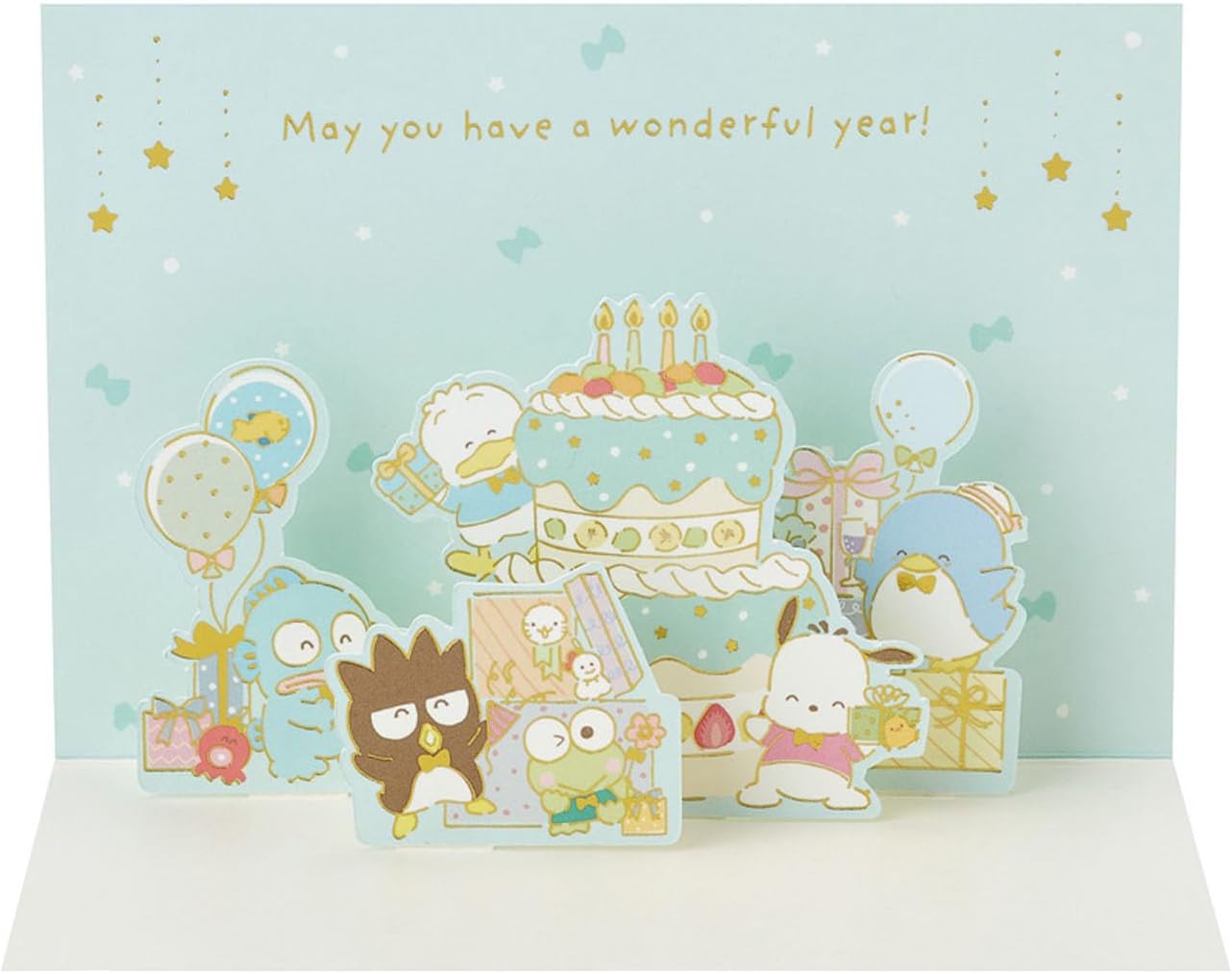 Sanrio Greeting Card Message Card Birthday Celebration Happy Gang V Everyone's Party BD264-5 614556