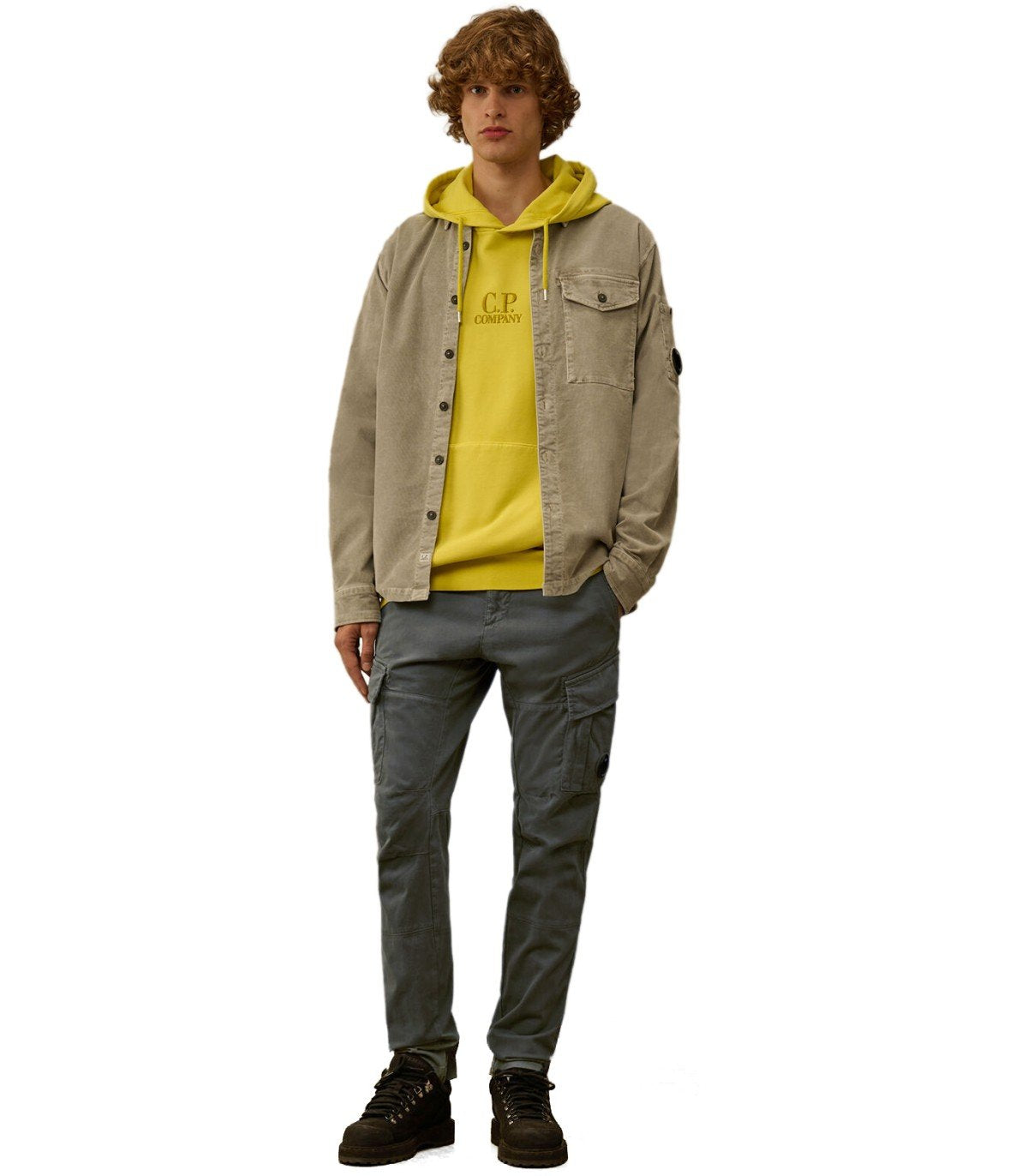 C C.P.会社のストレッチサティーンダークシャドウカーゴパンツ - Image 3