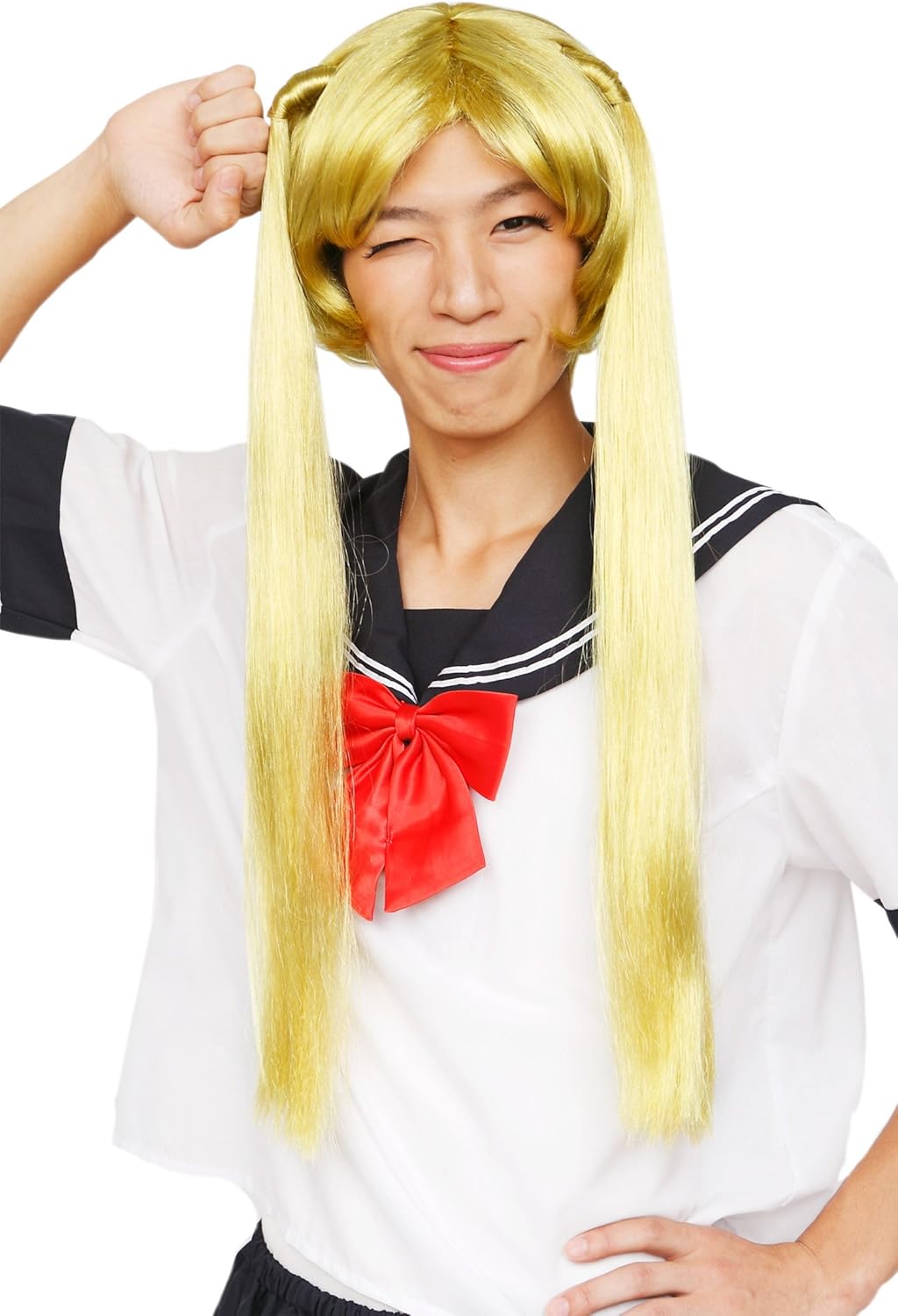 Katsurand Blonde Twin Tail Wig Costume Accessory Unisex