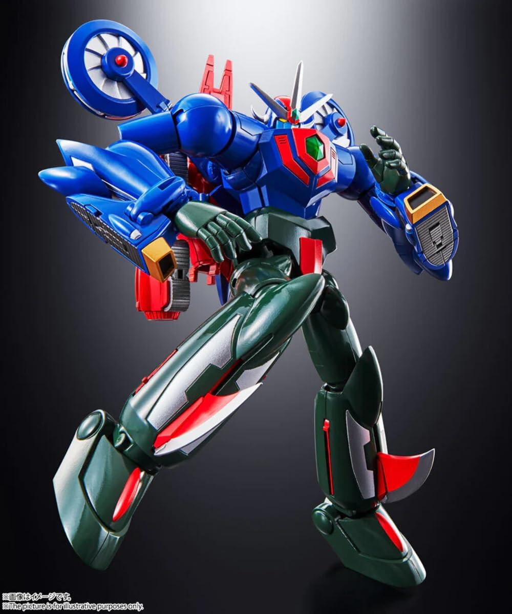 TAMASHII NATIONS Soul of Chogokin GX-96 Getter Robo Go, Approx. 7.1 inches (180 mm), ABS & Die-Cast & PVC Pre-Painted Action Figure