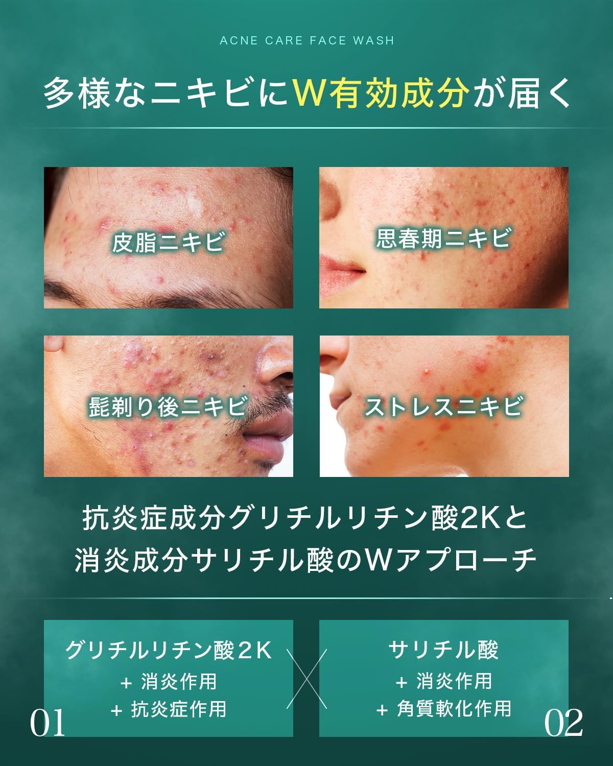 NILE Dense Foam Facial Cleansing Acne, Pores, Quasi-drug Cream Facial Wash Soap (Eucalyptus Mint Scent)