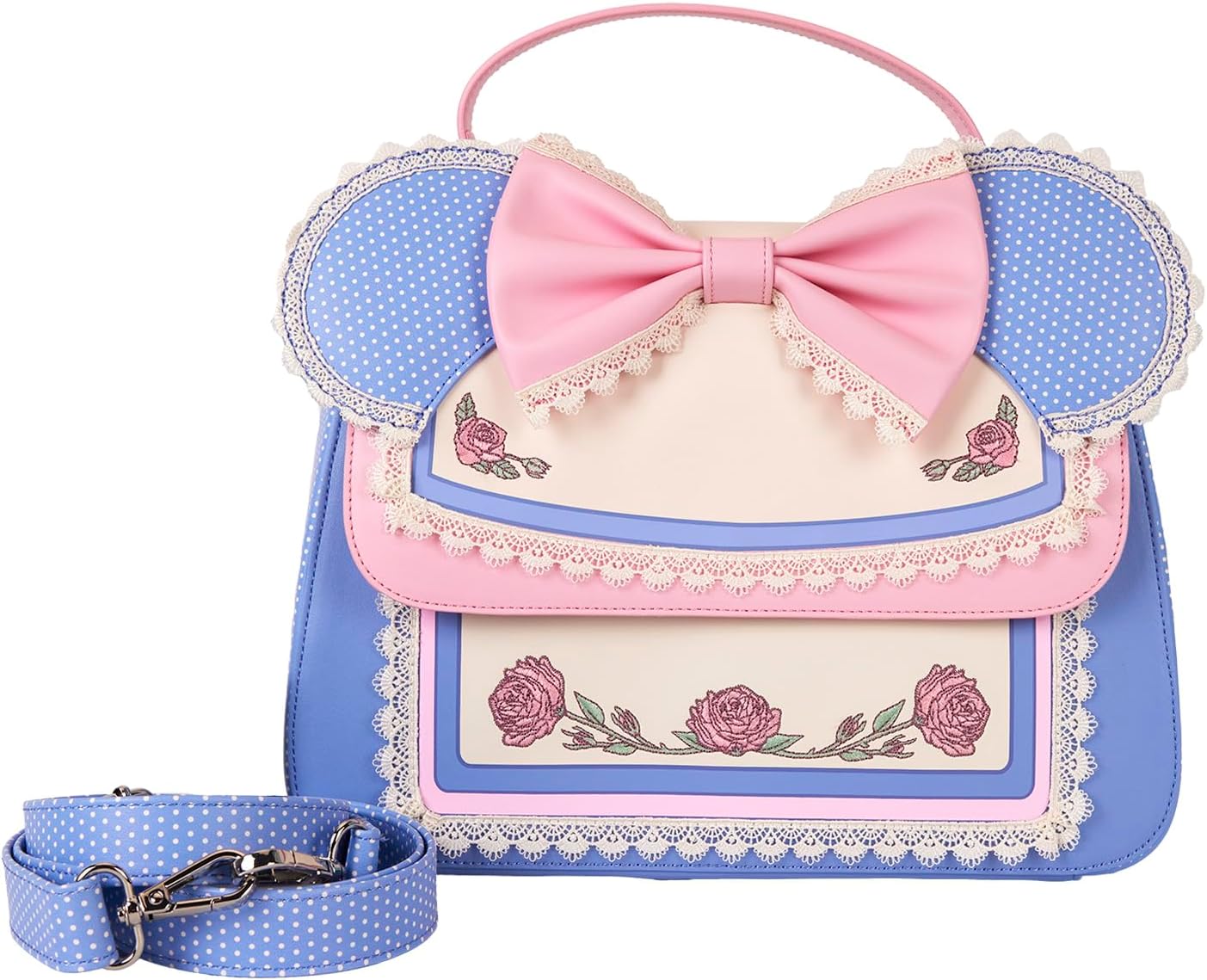 Loungefly Disney Minnie Floral Lace Ears Shoulder Bag