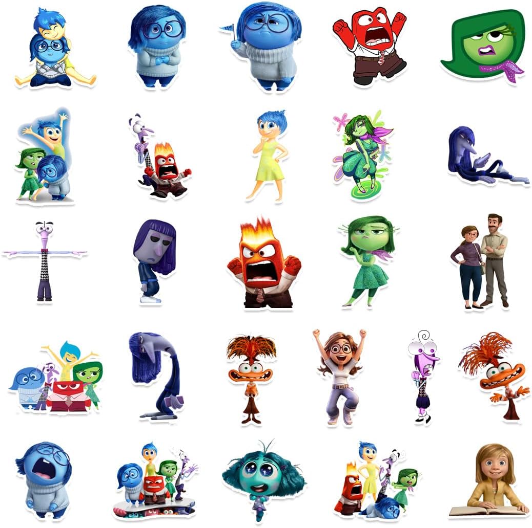 Inside Head Sticker Seal, Goods, PVC, Waterproof, Graffiti, Popular, Cute, Stylish, Anime, Manga Sticker, Notebook, Decorative, DIY, Car, Motorcycle, Helmet, PC, Snowboard, Smartphone, 100 Stickers