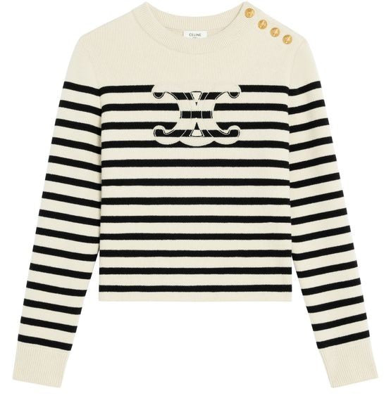 CELINE Crew neck sweater in wool cashmere - Image 3