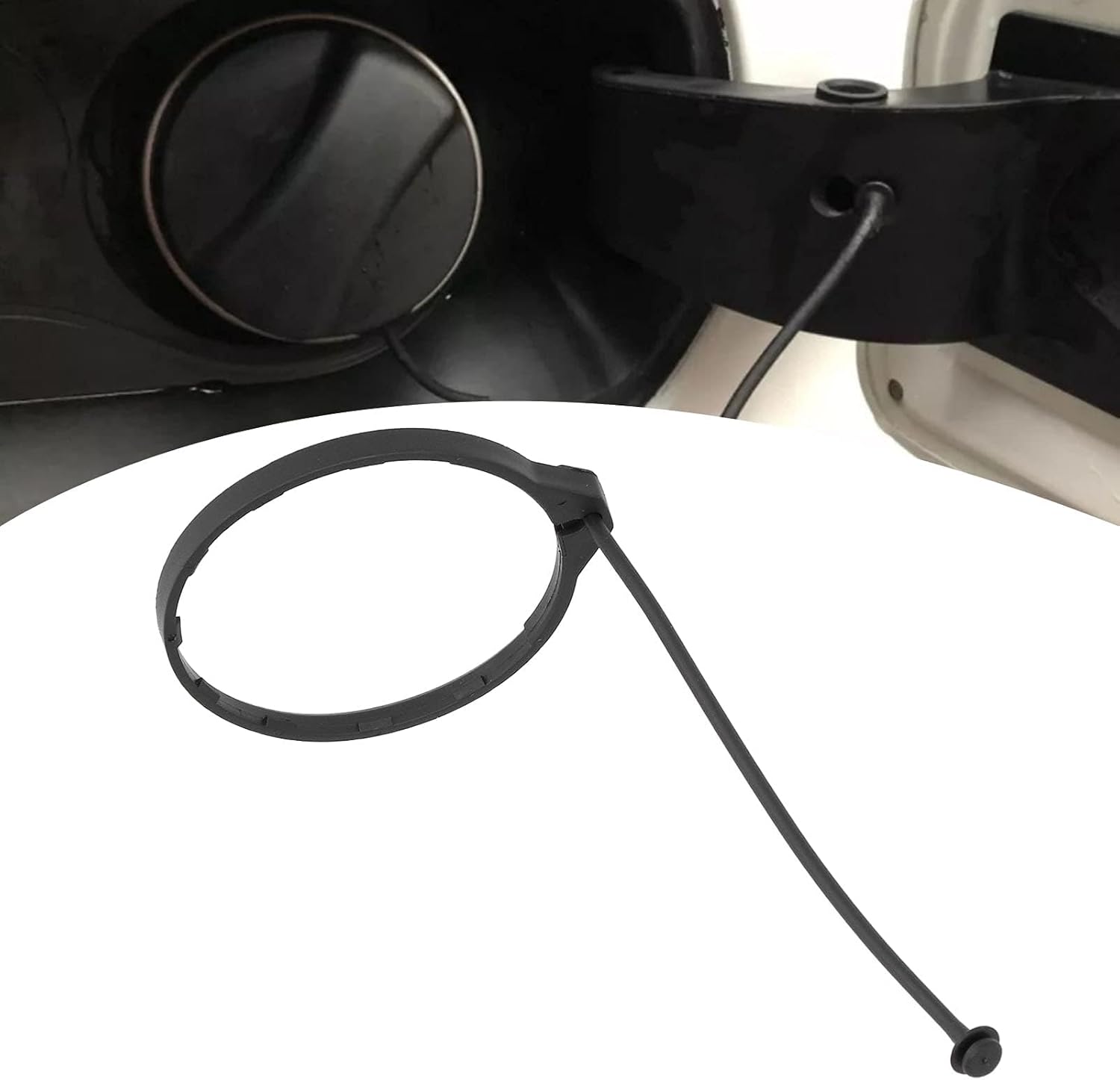 Fuel Tank Cap Line, Tank Fuel Cap Cord, Rubber Fuel Cap Retention Strap Replacement for 17670-SJA-013 Accord Civic CR-V City Fit Odyssey