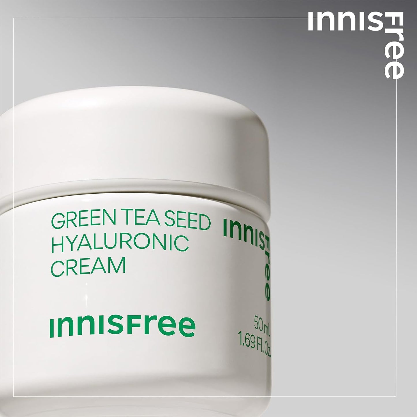 innisfree Green Tea Seed Hyaluronic Cream 50ml - Genuine Moisturizing Moisture Oily Dry Skin Mixed Skin Dry Korean Cosmetics