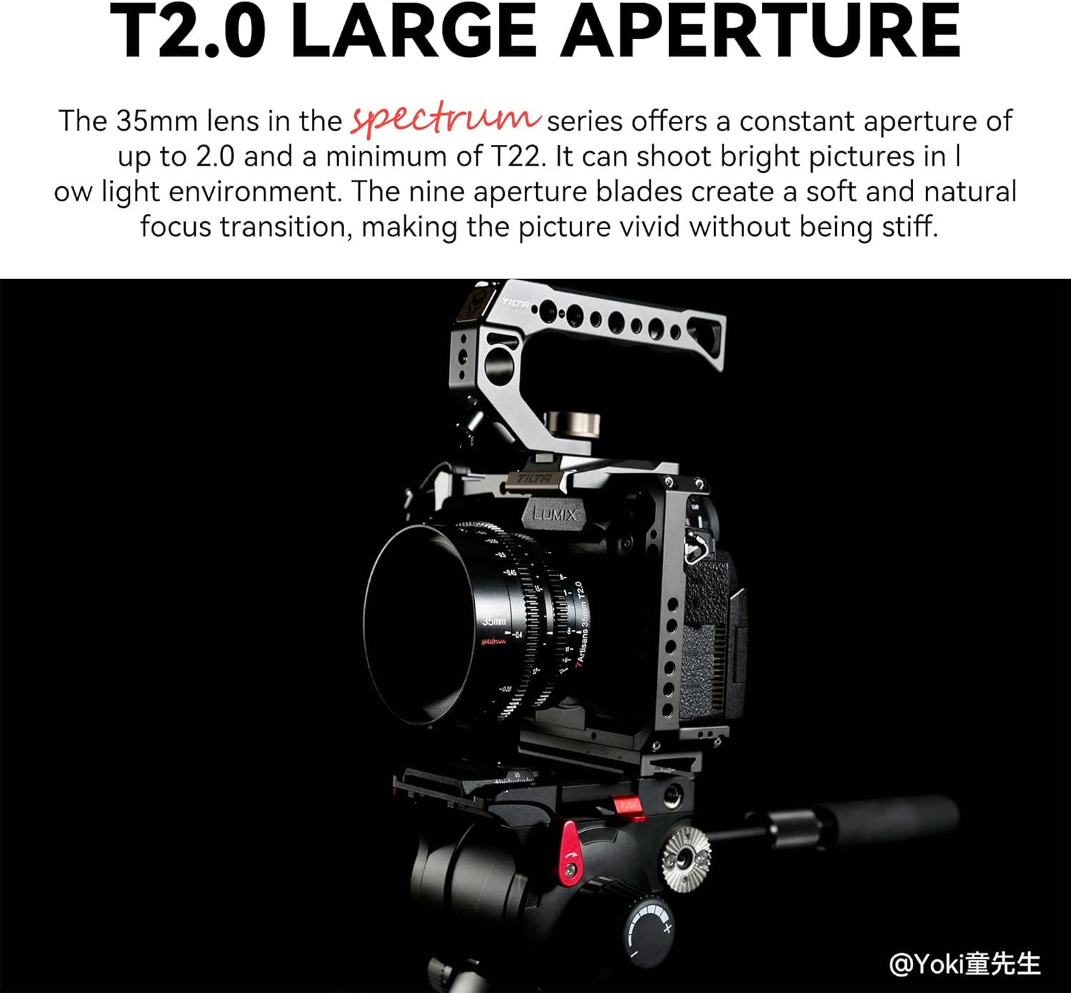 7artisans 35mm T2.0 Large Aperture Cine Lens for Leica, Sigma, Panasonic L Mount