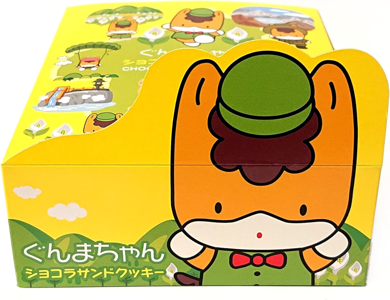 Gunma-chan Chocolate Sandwich Cookies, 8 Pieces (2 Boxes)