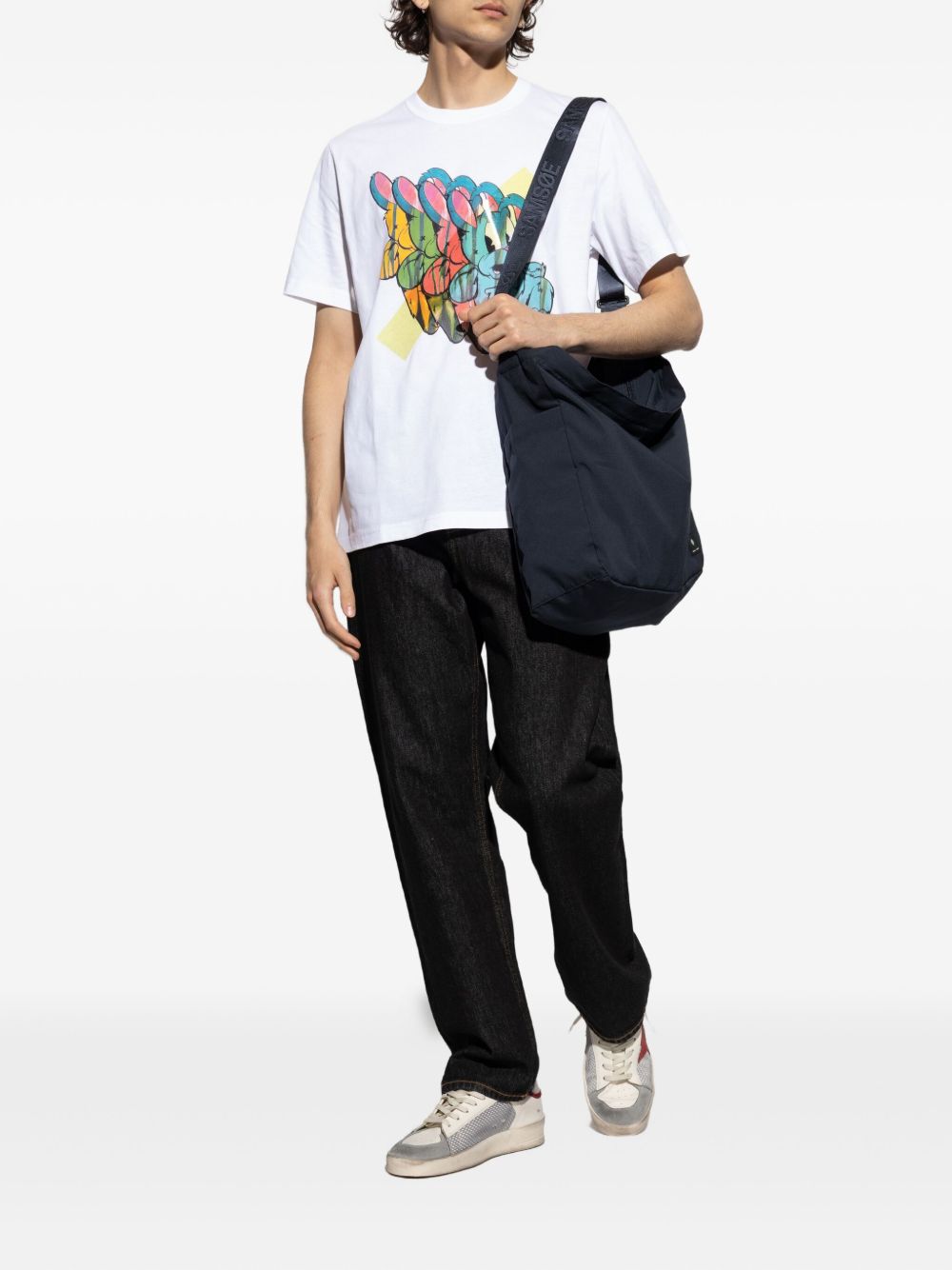 Paul PS By Paul Smith Bunny繰り返しコットンTシャツ - Image 3