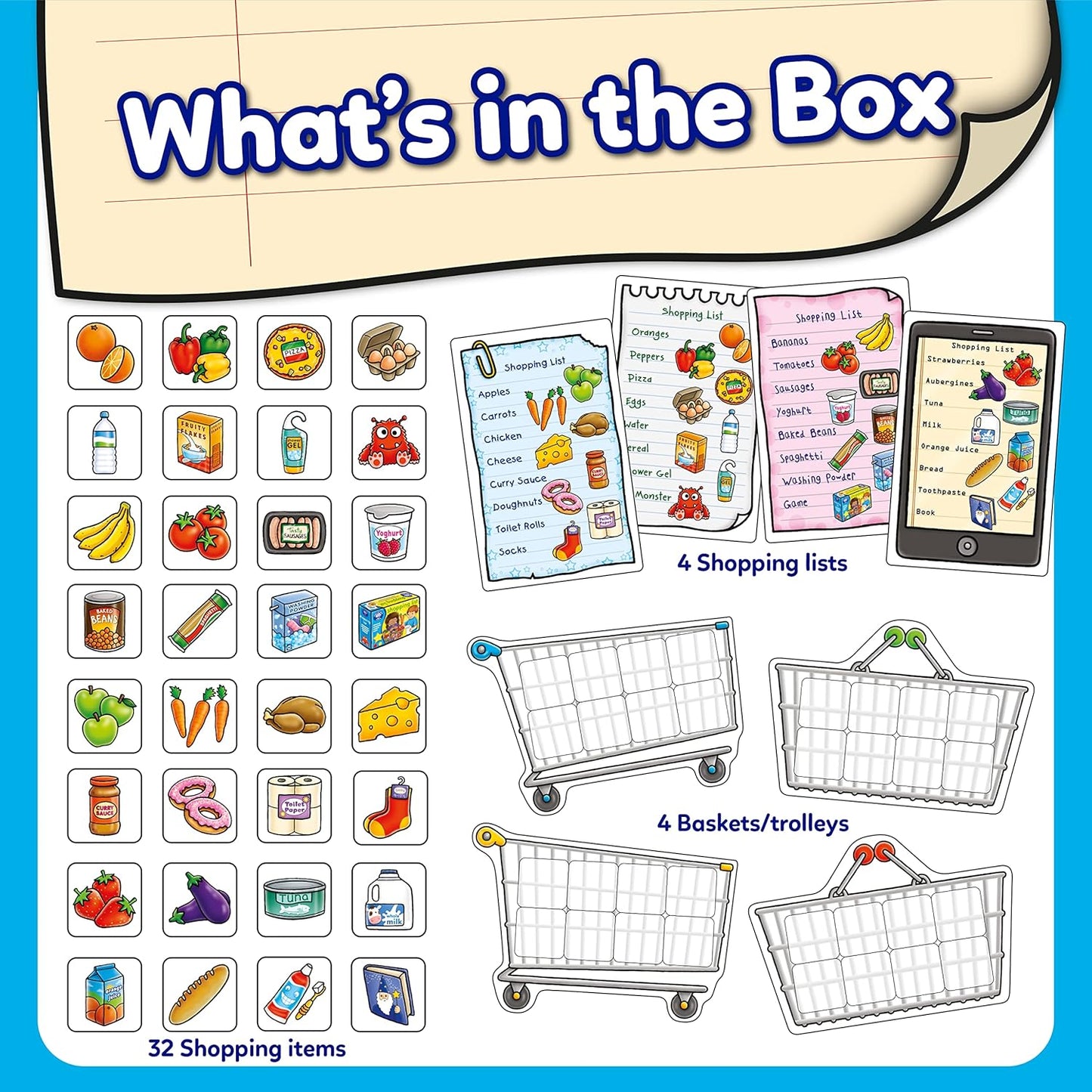 ORCHARD TOYS OCFL03 Shopping List for Ages 3 and Up