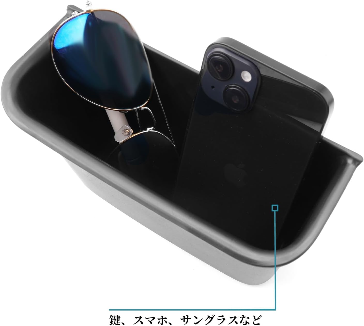 ruiya 2023 New Model Honda N-Box/N-Box Custom JF5 JF6 Console Tray Storage Box Center Lower Box Tray Console Box N-Box Storage Accessory Rubber Material No Rattle Accessory Interior Parts Custom