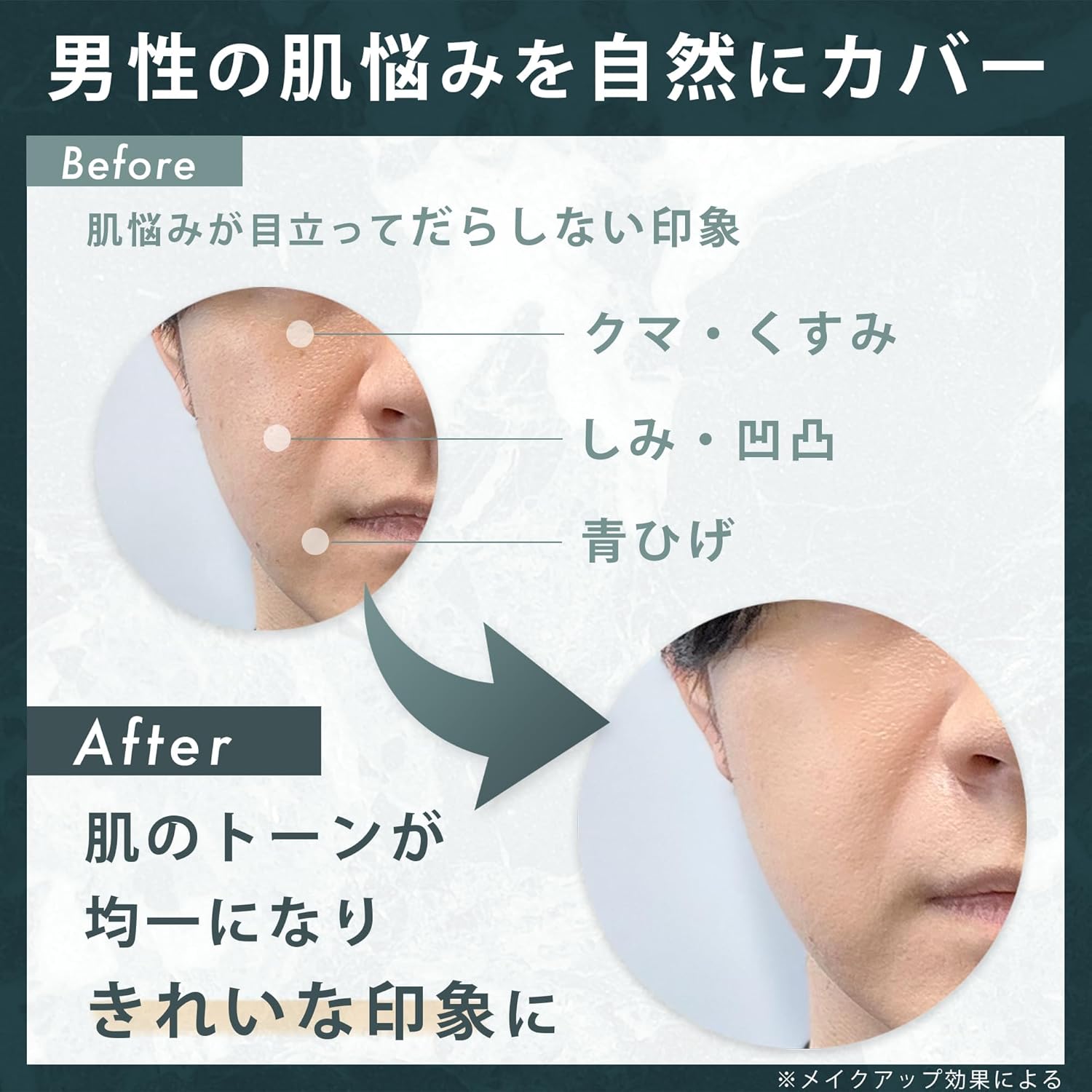 BB Cream, Men's, Beige, 0.7 oz (20 g), Sponge Set, Men's Makeup, Foundation, Concealer, Beginner, Soap Off, Blue Mustaches, Red, Bears, Pores, Concealer, Dullness, Acne Scars, Spots, Stains