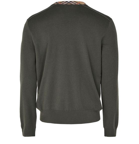 BURBERRY Check round-neck sweater - Image 3