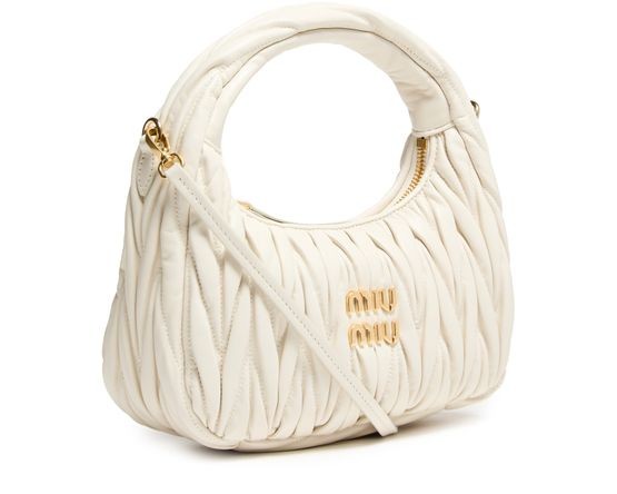 MIU MIU Wander quilted nappa leather hobo bag - Image 3