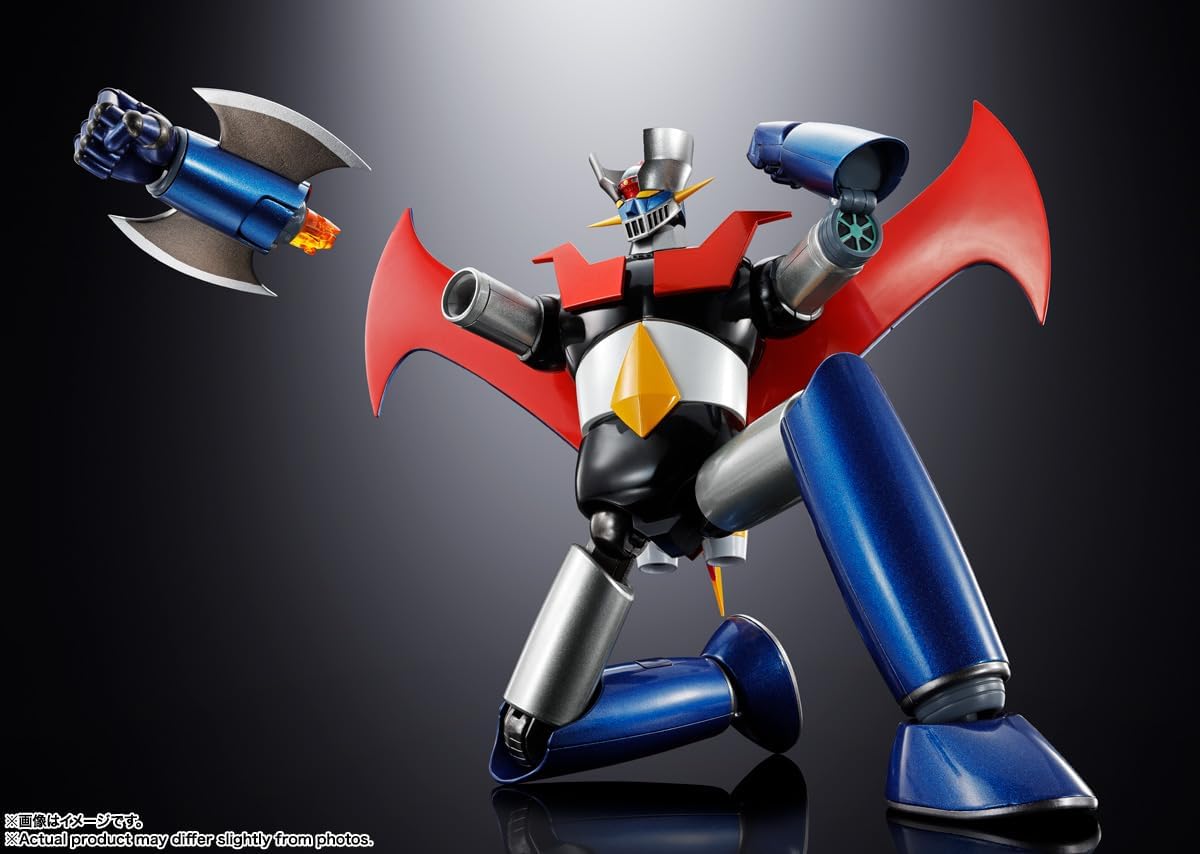 TAMASHII NATIONS Soul of Chogokin GX-117 Mazinger Z (Reinforced Type) Leather Shinka -KAKUMEI SHINKA- Approx. 6.5 inches (165 mm), Die-cast & ABS, Painted Action Figure