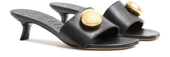 LOEWE Pebble slides in soft calfskin - Image 3