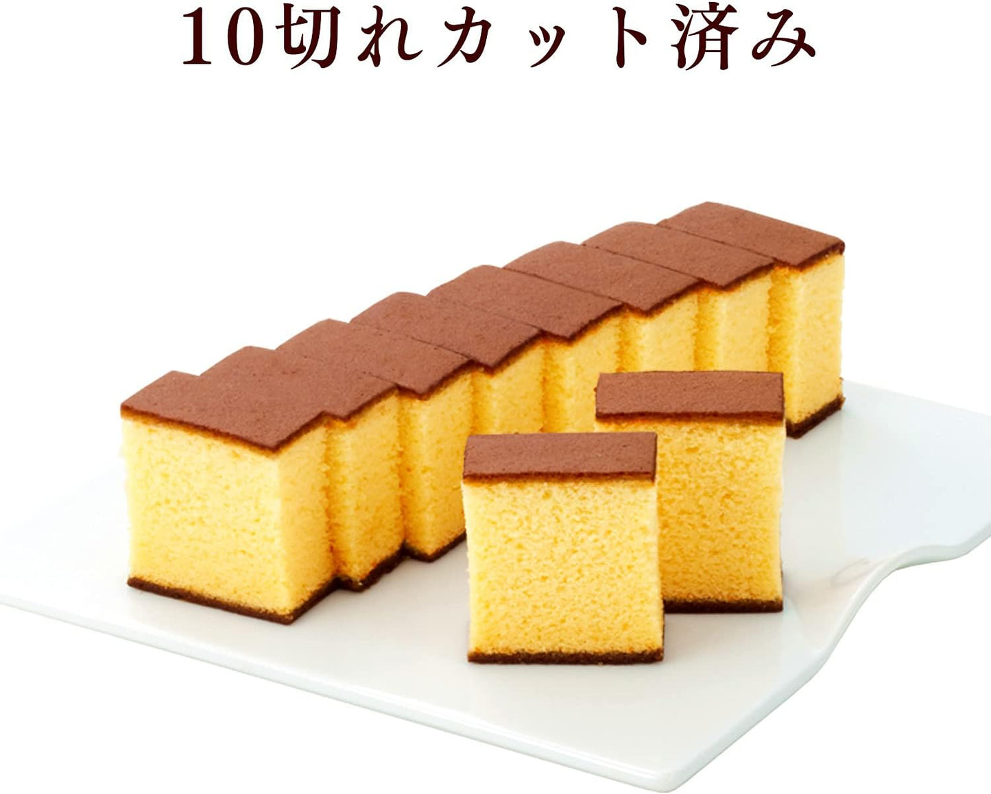Nagasaki Shinsendo Nagasaki Castella Try Me Set - Happy Yellow Castella and Strawberry Castella, 310g Each, 2 Pieces, T600x2