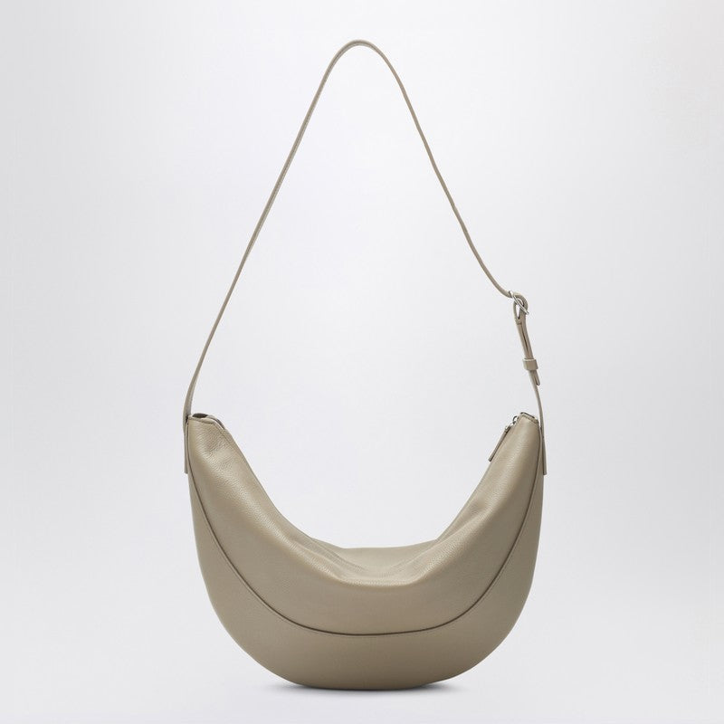 The Row Jouve Beige Leather Bag - Image 3