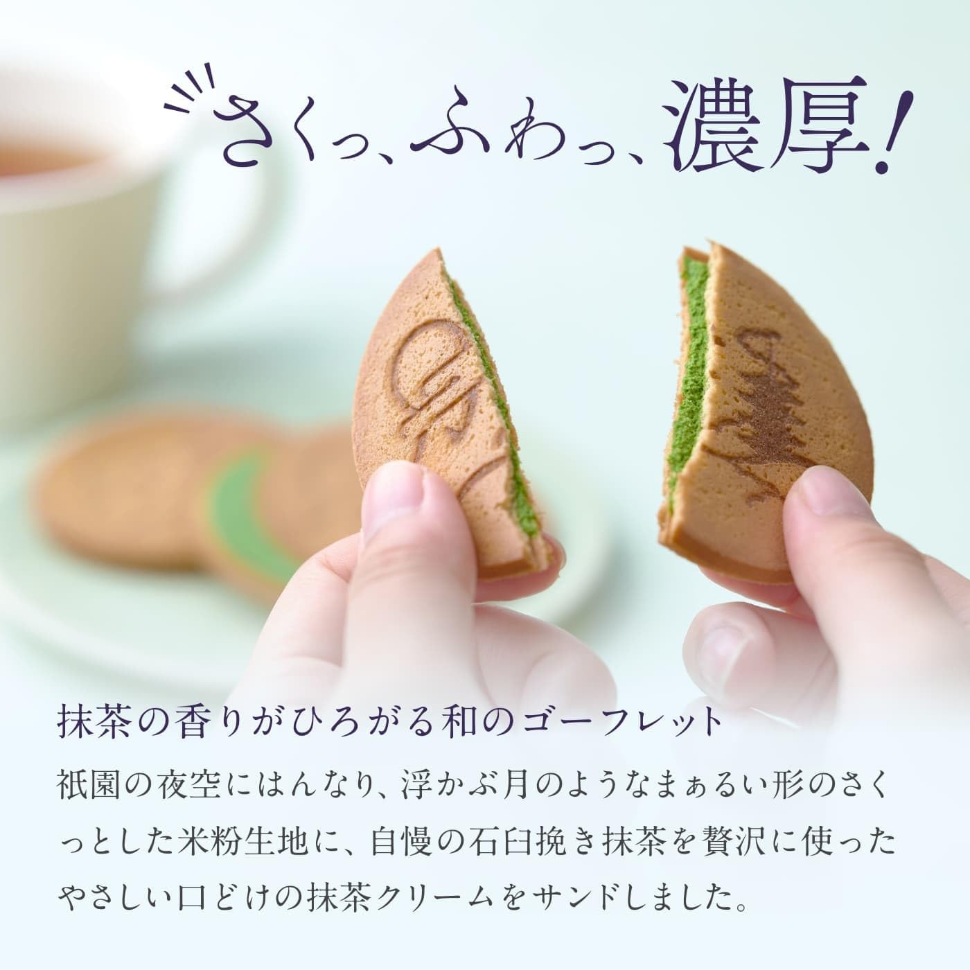 Gion Tsujiri Tsujirino Tsuki 9-Piece Set Kyoto Matcha Sweets Concentrated Matcha Senbei Souvenir Gift