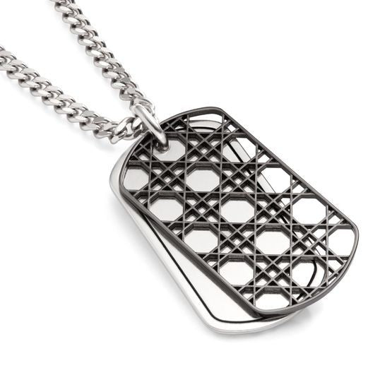 DIOR Cannage Plate Pendant Necklace - Image 3