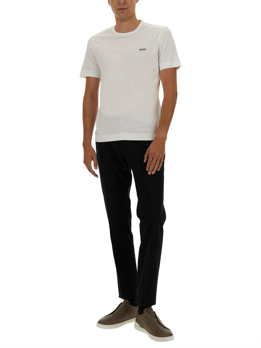 Zegna ロゴ付きのゼンナTシャツ - Image 3