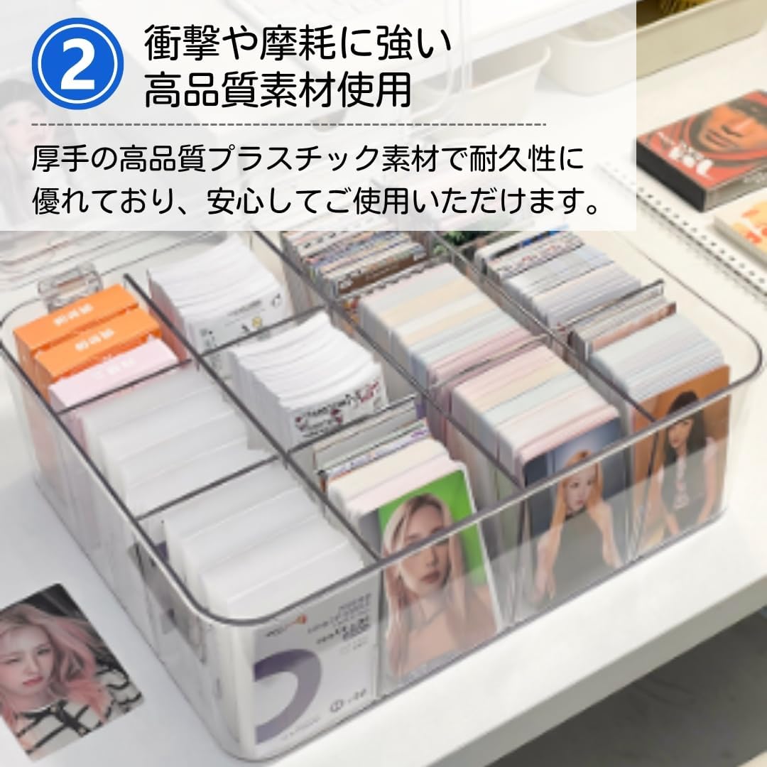 ateena Card Case, Trading Card, Pokemon Card Case, Trading Card Case, Pokémon Card Storage, Large Capacity, Box PSA, Storage Box, A (Clear)