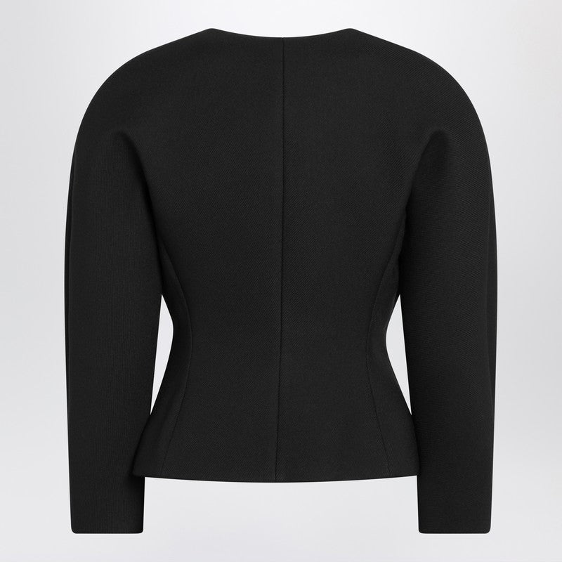 Jacquemus Jacquemus Black Ovalo Cropped Jacket - Image 3