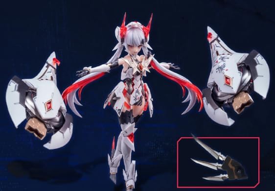 [AC] Nuclear Gold Heavy Construction ANIMESTER 1/12 Armored Girl Purple Micro White Pretty Action Plastic Model