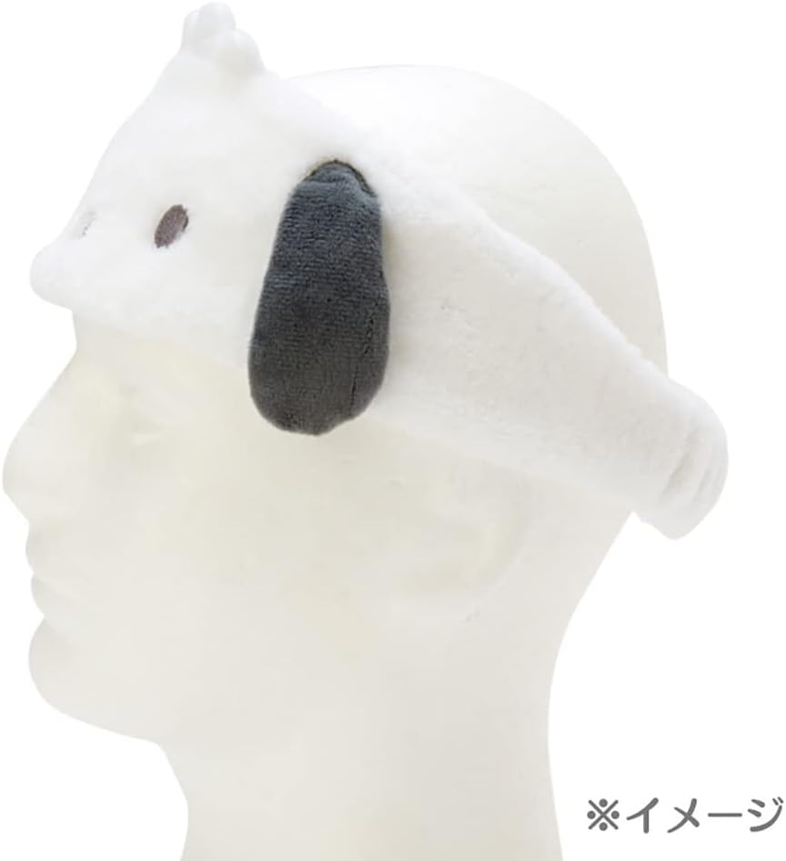 Sanrio 986208 Sanrio Pochacco Headband, White, Character Hair Turban/Hair Band, Facial Cleansing & Makeup, One Size Fits Most, For Girls