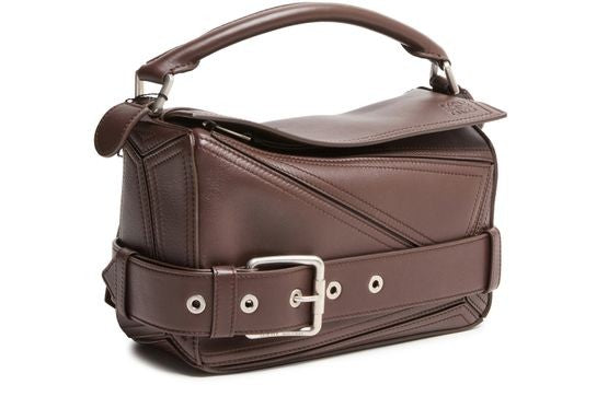 LOEWE Small Puzzle Biker bag in shiny calfskin - Image 3