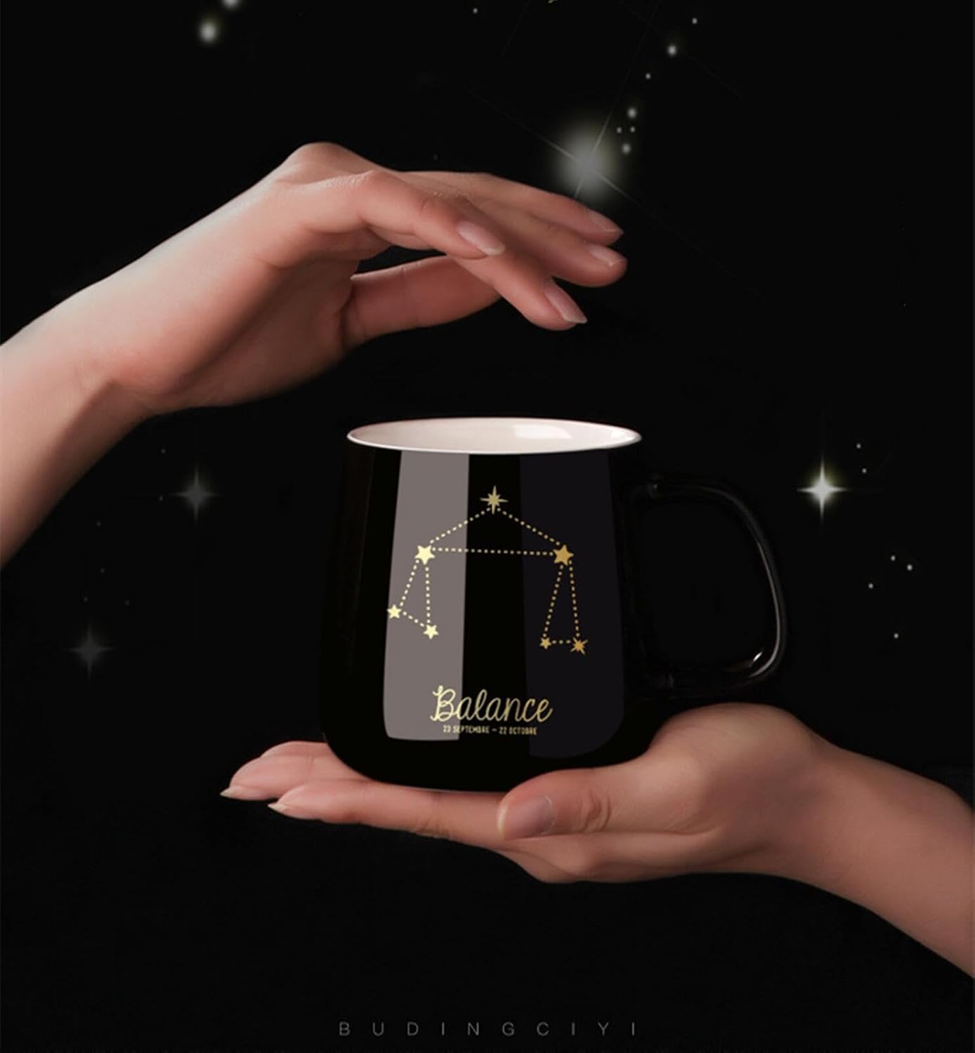 Lucky Star Constellation Mug, Ceramic, Coffee Cup, Birthday Gift, Women's, Popular, 20's, 15.2 fl oz (430 ml), Fashionable, Cute, Mom and Dad, Men's, Women's, Popular Birthday Gift, Girlfriend, Wife