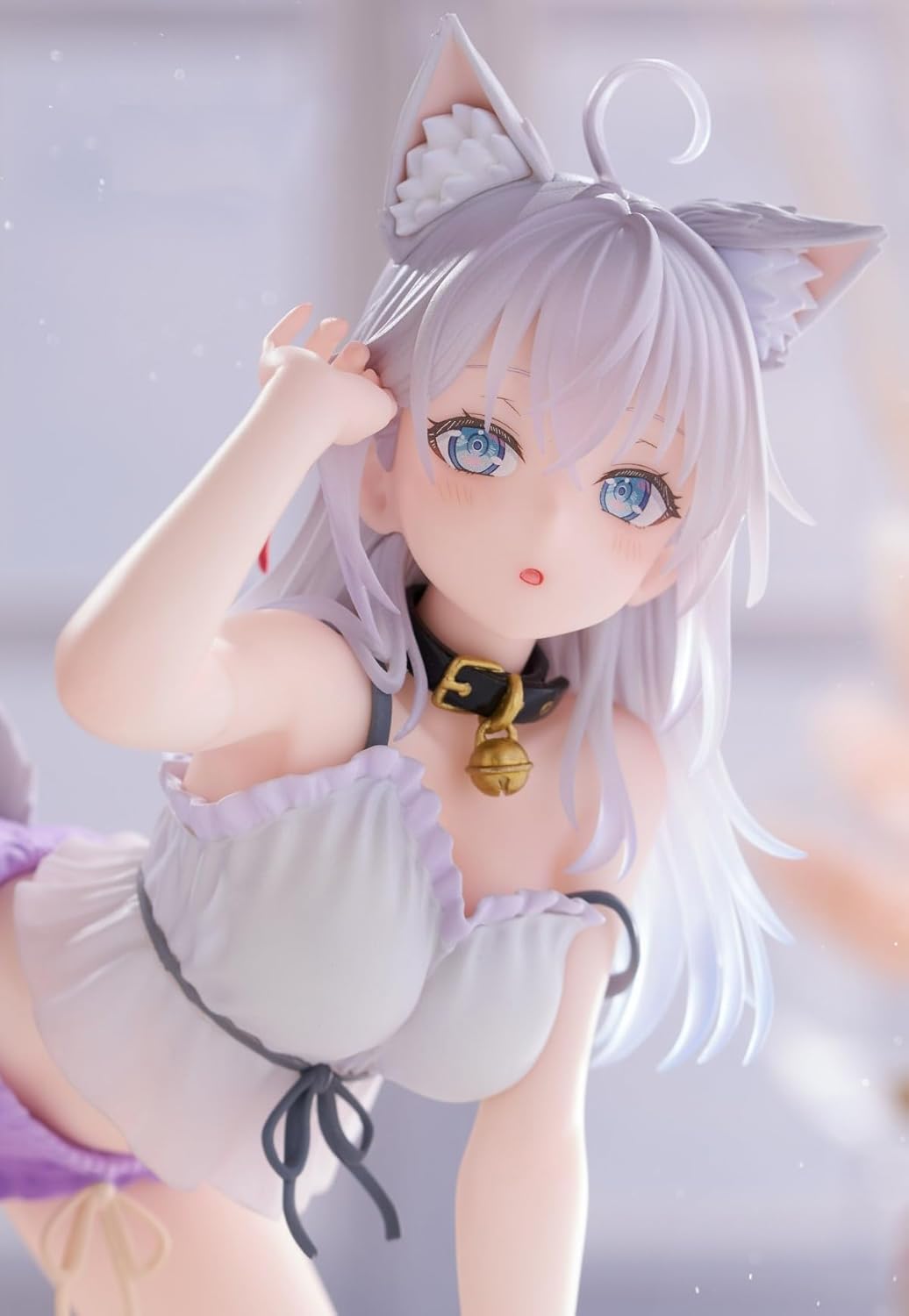 Sometimes Russian, Ariya next to Delre in Bosoto, Desktop Cute Figure, Aria, Cat Ears, Room Wear, Official, Approx. 5.1 inches (13 cm)