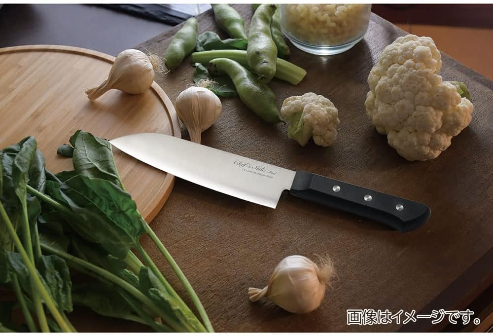 Pearl Metal Santoku Knife, 6.5 inches (165 mm) FN-125 Chef's Steel Trad