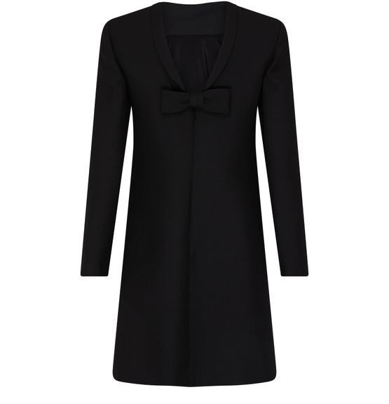 VALENTINO GARAVANI ノット付き クレープ クチュール ショートドレス - Image 3