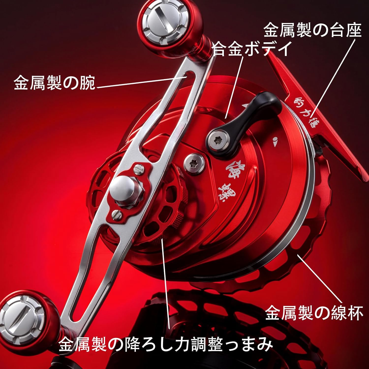 Raft Reel, Chinu Reel, Taiko, Raft, All Metal, Drop Gear Ratio, 4.7 mm, Left and Right Spools, Squid Fishing, Cassette Fishing, Rock Fishing, Ice Fishing, Snapper, Large Diameter, 70 Spool for