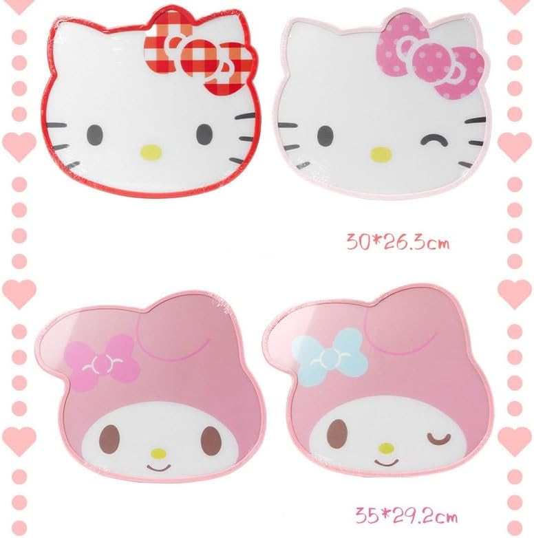 Kuromi My Melody Cinnamoroll, Hello Kitty Cute Animal Cutting Board, Camping, Lightweight, Suitable for Outdoor Use, Heat Resistant, Multifunctional, (Size : Hello Kitty)