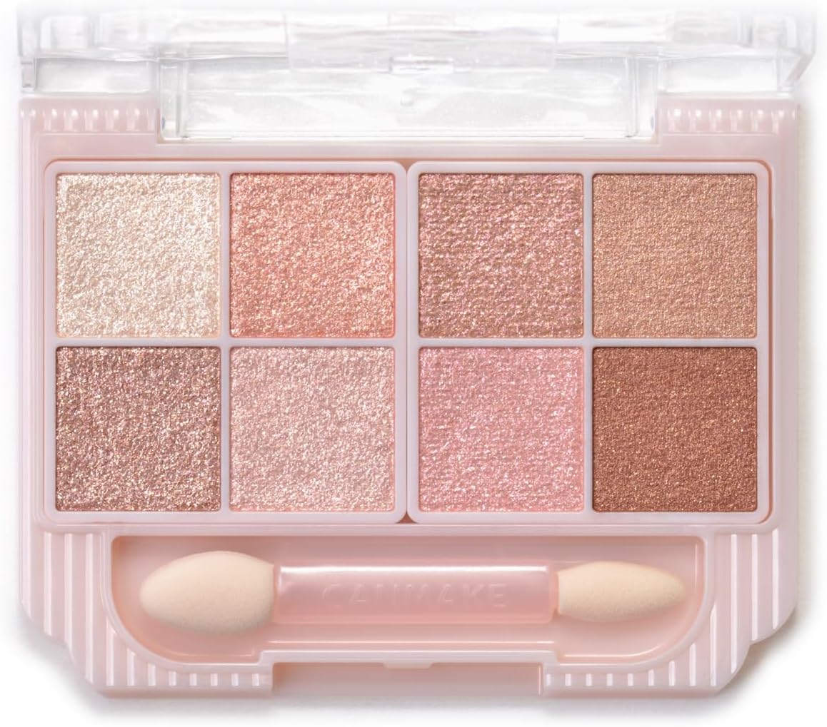 Canmake Petit Palette Eyes (Sparkling Type) S02 Macaron Candy Eye Shadow Glitter Palette Sheer Tip Included