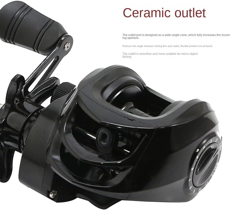 Dovhmoh Fishing Bait Reel 18+1 Shaft Metal Line Cup Siege Wheel Right Hand